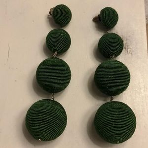 Silk Gum ball Drop Earrings